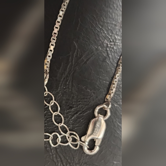 STERLING SILVER MULTI COLORED NECKLACE - Picture 9 of 9